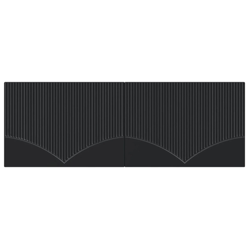 Testiera da Muro HOORN Nero Legno ingegnerizzato 897396