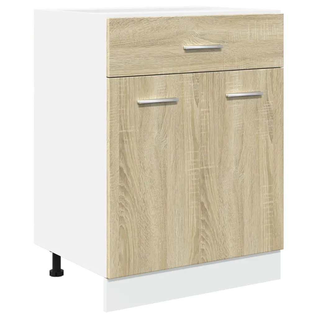 vidaXL Armadio Inferiore Cassetto “Lyon” Rovere Sonoma 60x46x81,5