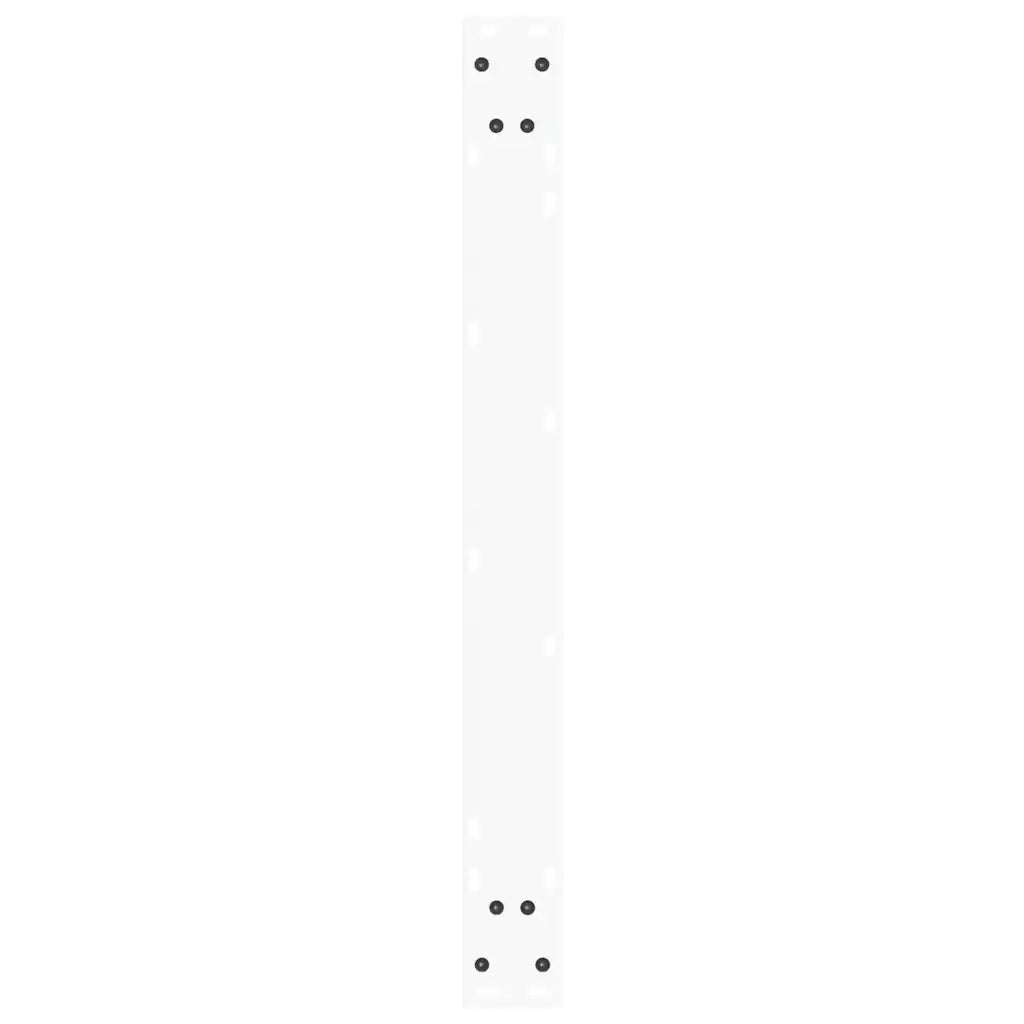 Gambe per tavolo da pranzo a forma di V 2 pz bianche 90x(72-73,3) cm in acciaio 4012653