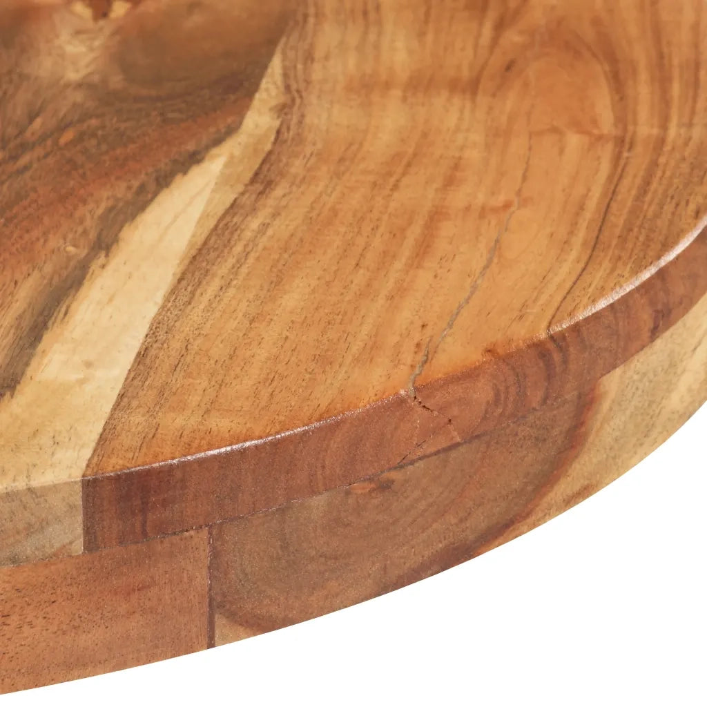 Tavolino da Bistrot Rotondo Ã˜80x75 cm in Legno di Acacia cod mxl 24699