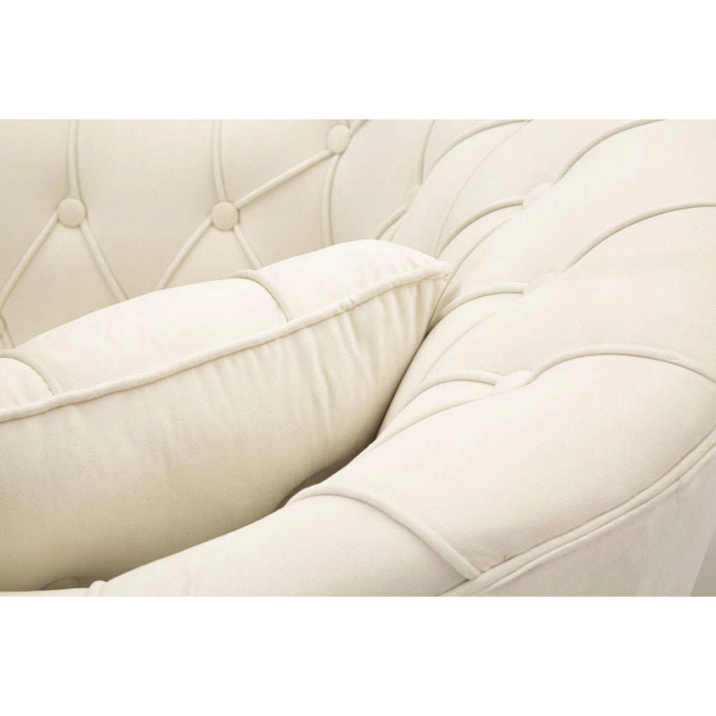 Poltrona VKH895, Beige, Poliestere, 88x83x91 cm