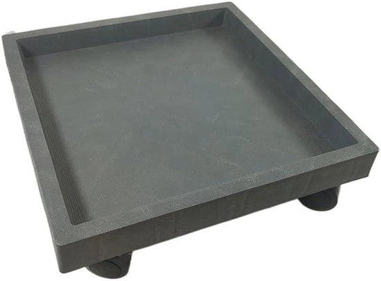 Pianta in piedi Stand per piante Caddy quadrato per piante Carrello per piante Vaso per fiori Bacino per acqua Bacino per fiori Vaso per piante con ruote Base Pianta all'aperto Dimensioni A-42cm
