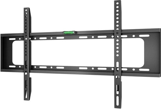 Sostegno TV per parete piano per schermi da 37 a 70 pollici fino a 55 kg, sottile sostegno TV per parete con massimo VESA 600x400, supporto TV per parete regolabile/universale nero FME-64B