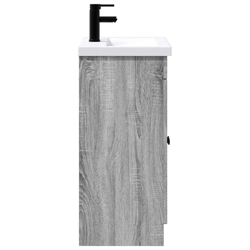 Set di mobili per il bagno Sonoma grigio 78,5 x 37,5 x 81 cm 3404180