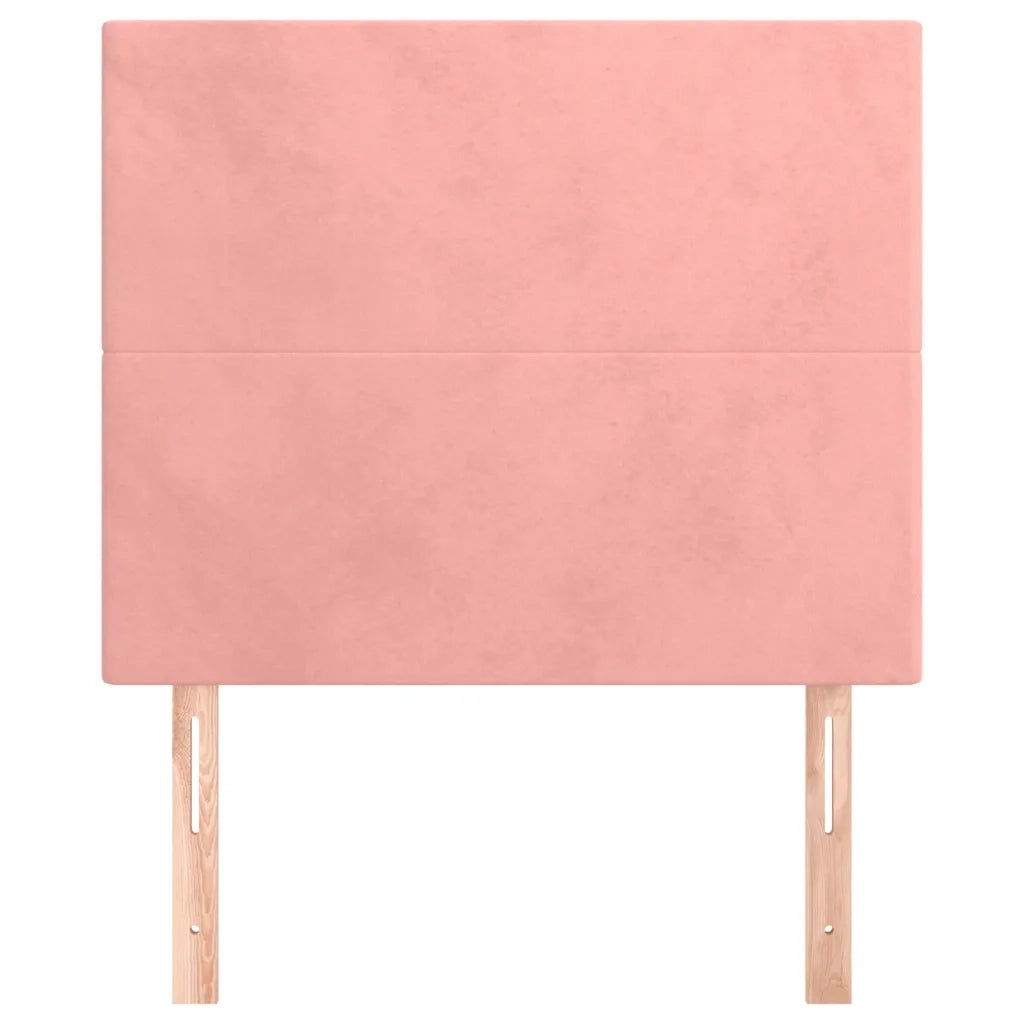 Testiera Rosa 90x5x118/128 cm Velluto 3116093