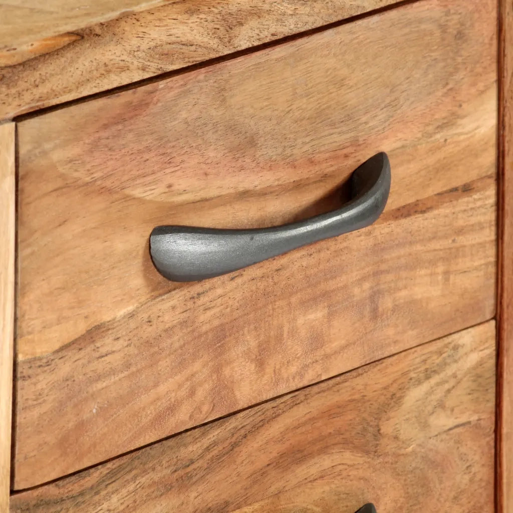 Carrello da Cucina 80x45x91 cm in Legno Massello di Acacia 282754