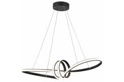 Lampada a sospensione Canbera nera LED 40W 4000K Reality