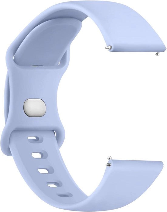 Cintura orologio in silicone 20 mm con chiusura rapida in blu baby per donne, uomini e bambini