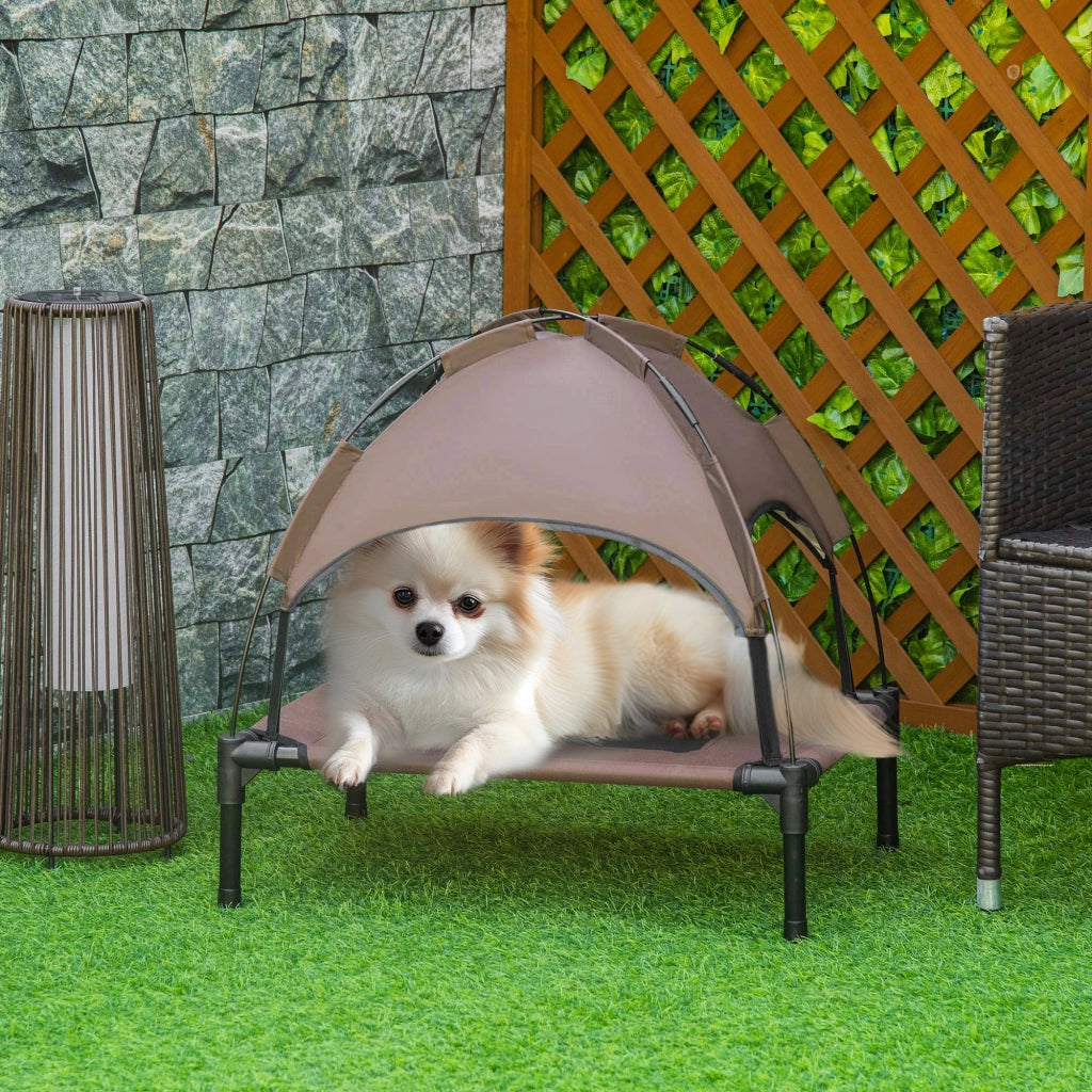 Letto per Cani con Baldacchino ¨C zephmum ¨C Marrone e Nero