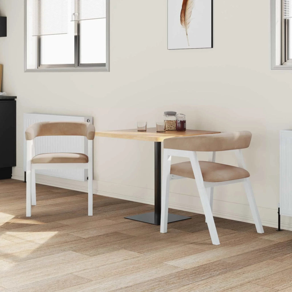 Sedie da pranzo 2 pcs Bianco 54 x 57 x 73 cm
