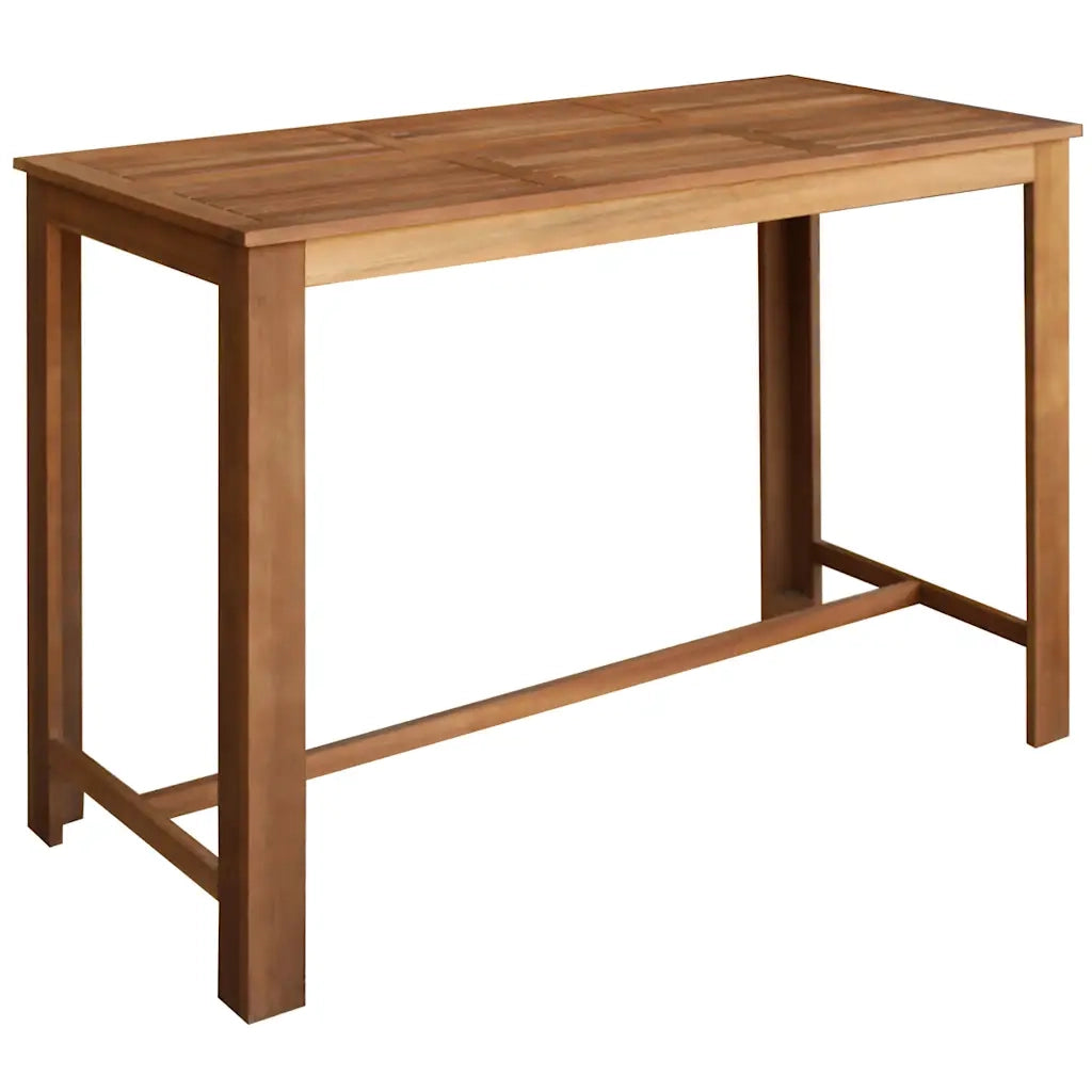 Tavolo da Bar in Legno Massello di Acacia 150x70x105 cm 246665