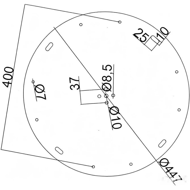 Base Tavolo Acciaio Percy Bianco Tondo Cm ø65h73,5