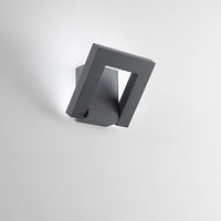 Applique Esterno Moderna Alluminio Antracite Led 12W 3000/4000K Ip54