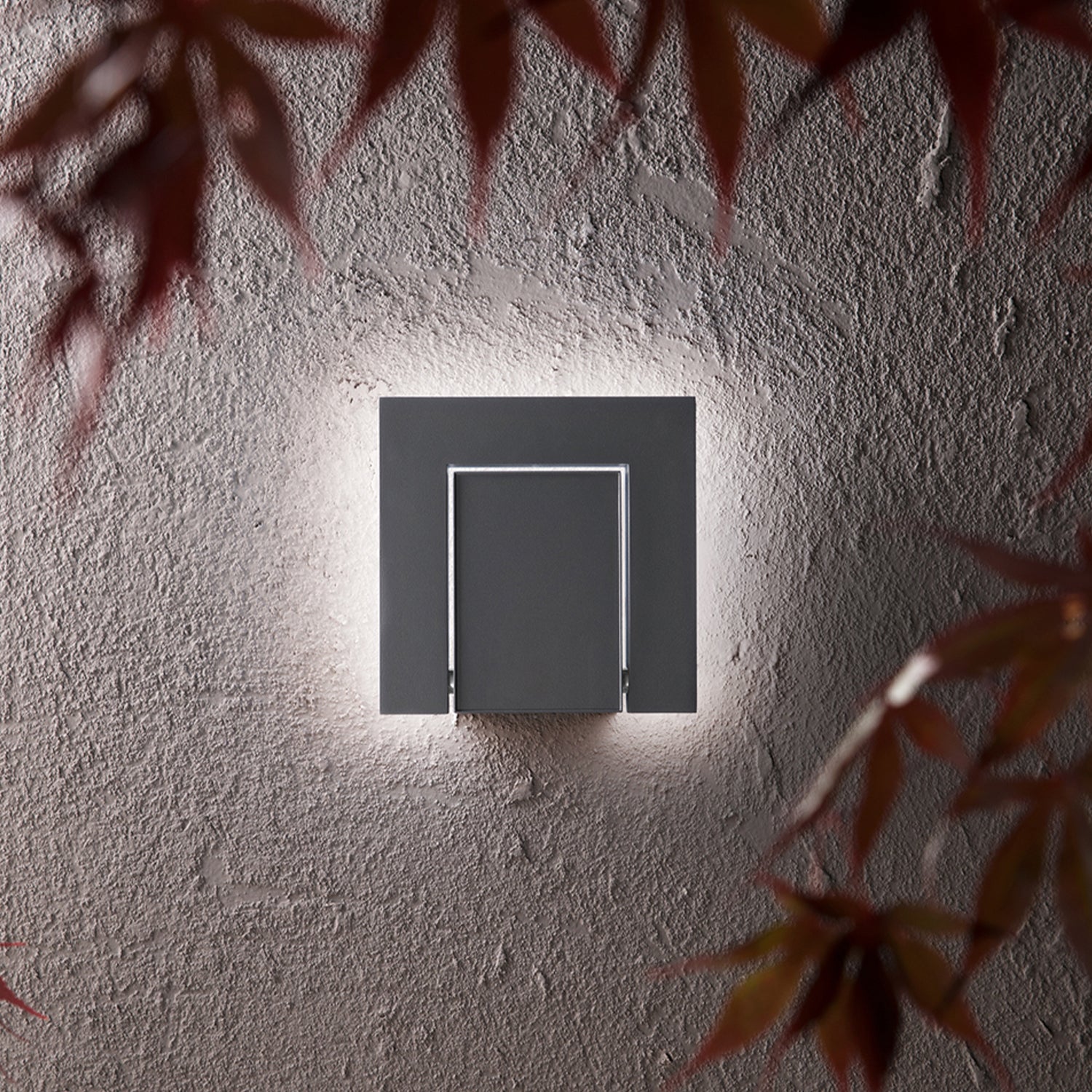 Applique Esterno Moderna Alluminio Antracite Led 12W 3000/4000K Ip54