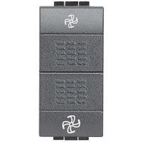 Living Light - Comando ventilazione 1-0-2 antracite - L4027VMC