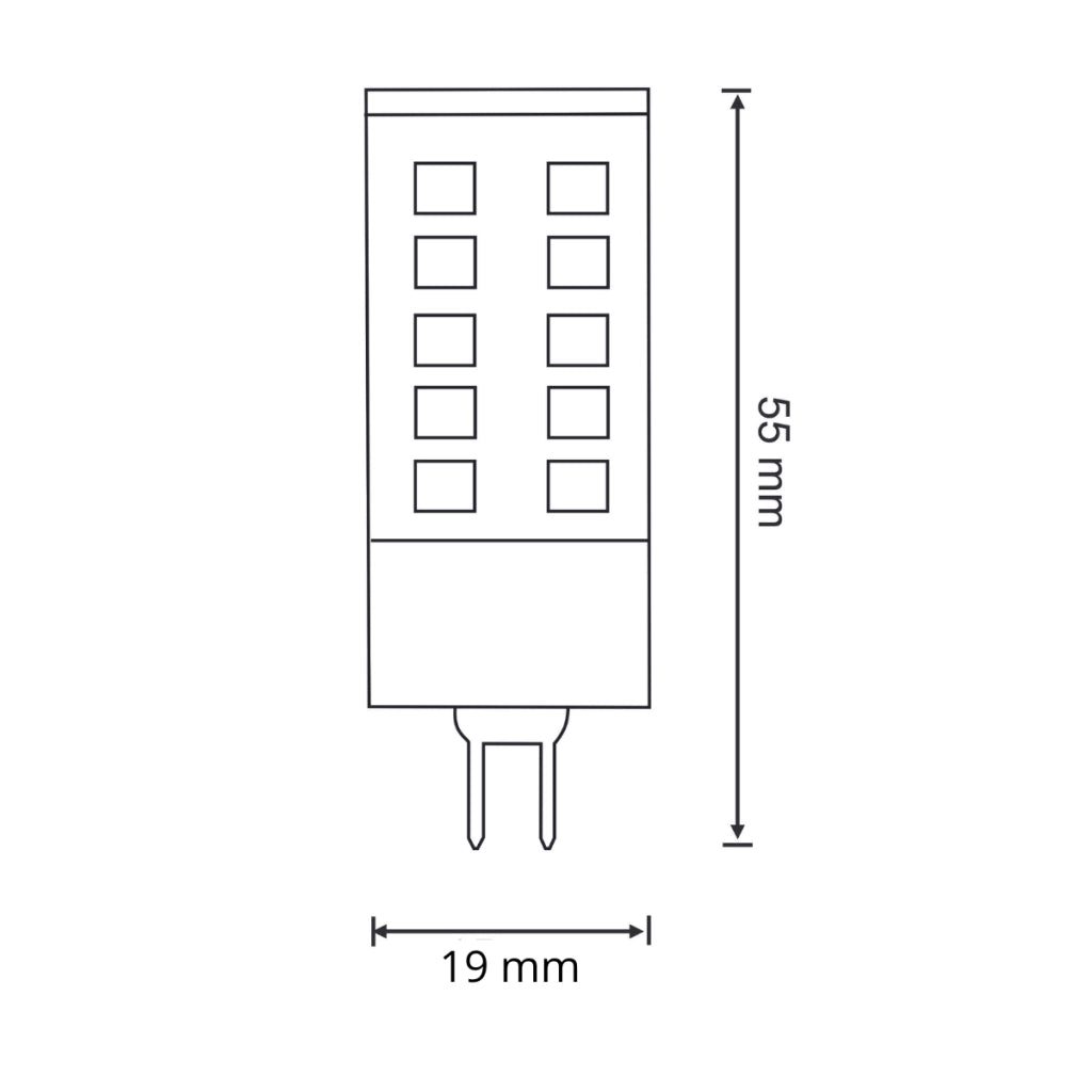 Lampadina LED SMD G9 4W 420lm 4000K Polux Platinum