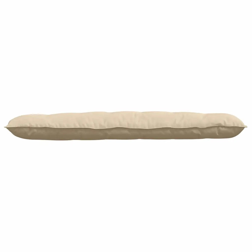 Cuscino per Schiena Crema 160 x 50 cm Tessuto in Microfibra