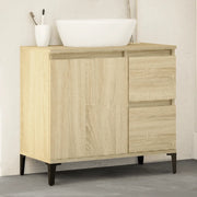 Armadietto da Bagno Rovere Sonoma 65x33x60 cm Legno Multistrato 847405