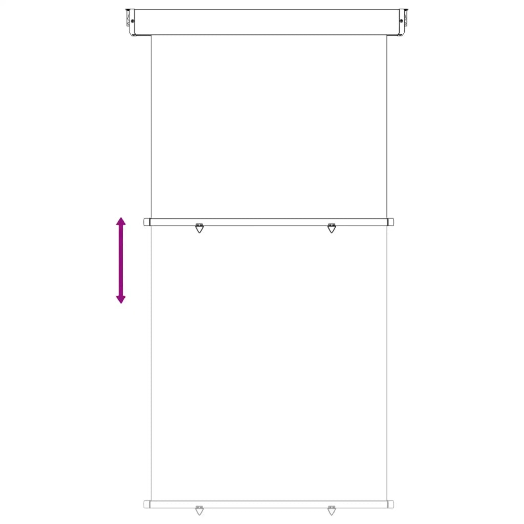 Tenda laterale per balcone-Tenda parasole per balcone 100% poliestere ferro acciaio 881012