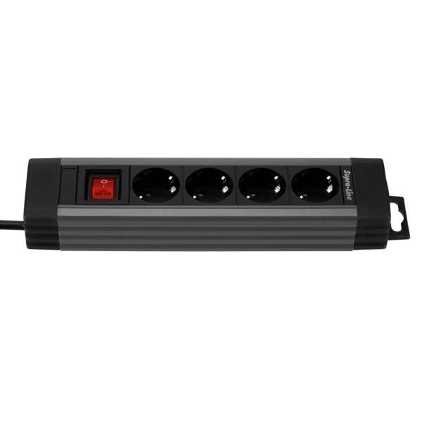 REV 14412513 prolunghe e multiple 1,9 m 4 presa(e) AC Interno Antracite