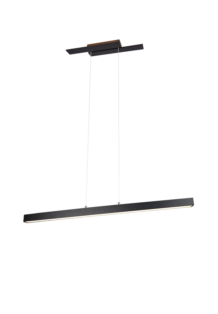 Lampada a Sospensione da Interno a LED in Metallo Nero Opaco