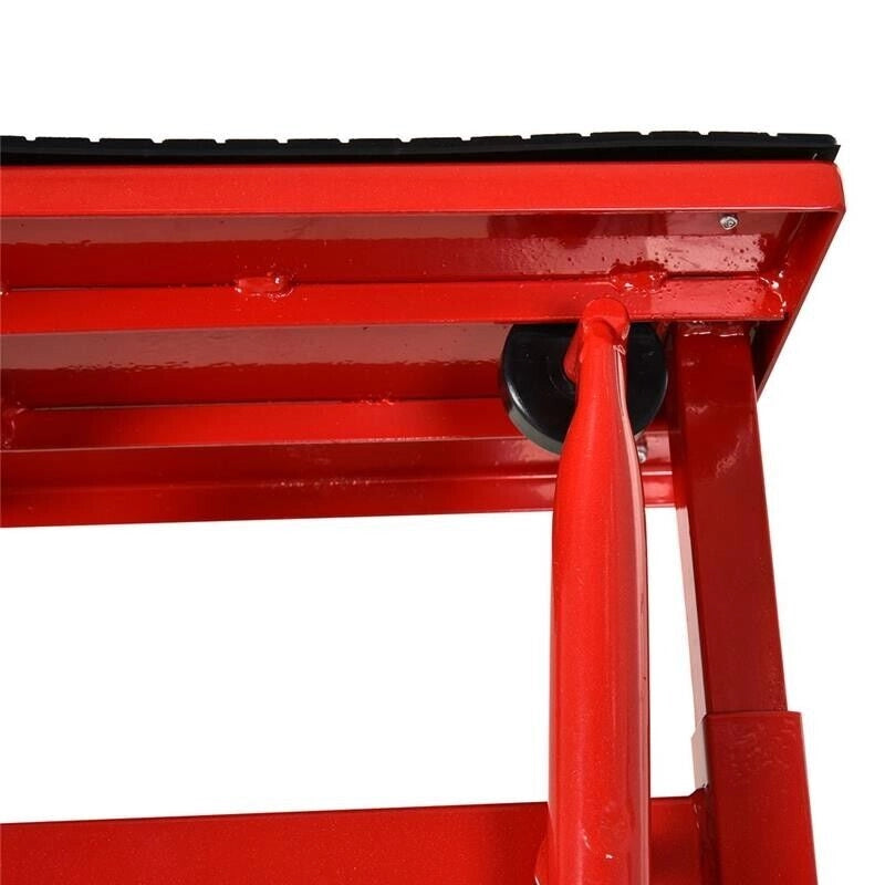 CAVALLETTO ALZAMOTO IN ACCIAIO MAX 150KG CON SUPERFICIE IN GOMMA 48X34X43 CM