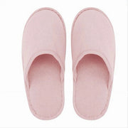 Trade Shop - Coppia Pantofole Ciabatte Bagno Chiuse In Tessuto Rosa Taglia 39-45 Stanza 79691 -