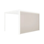 tenda laterale avvolgibile alluminio e textilene per pergola, 4m ,