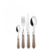 CRISTALLO Ghiera Cromata, Posate Set 24 Pz, Scatola Compact, Casa