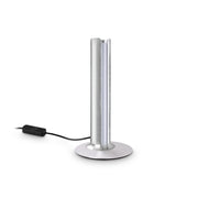 Lampada Da Tavolo Dorica 1 Luce Led Integrato Acciaio