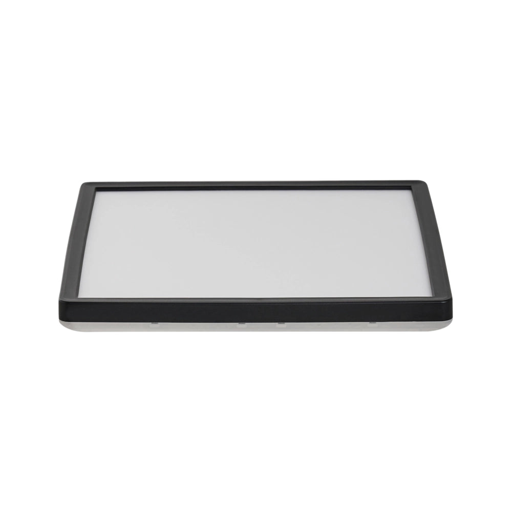 Plafoniera LED Nero in Materiale Sintetico Quadrata 42 cm Pannello Luminoso LED a Filo Soffitto con Telecomando