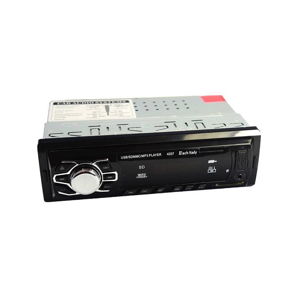 Trade Shop - Stereo Autoradio Auto Fm Mp3 Usb Slot Sd Aux Rca Radio 60w X 4 Telecomando Ec4207 -