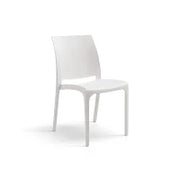 PAZZO DESIGN Sedia Alberto set da 4 sedie bianco, Polipropilene