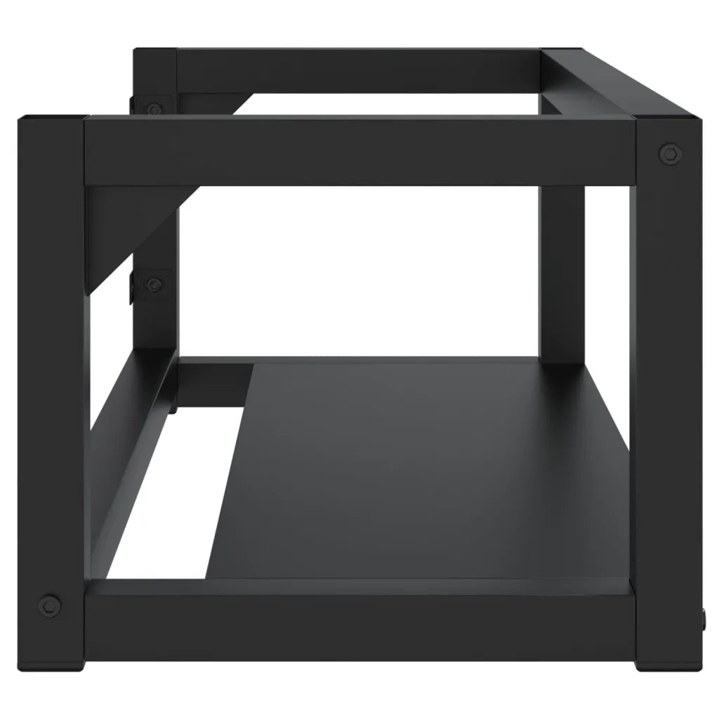 Struttura per Lavabo a Parete Nera 79x38x31 cm in Ferro 338495
