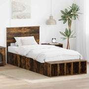 Struttura del letto Rovere fumé 75 x 190 cm Legno multistrato
