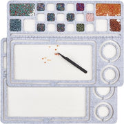 Pannello di rivestimento con decorazione a perle - Grigio opaco - 1 pezzo - 37,8 x 27,7 cm