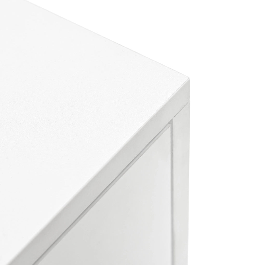 Mobile portascarpe bianco 80x25x96 cm con frontale lucido; LED 16 colori e ripiani regolabili