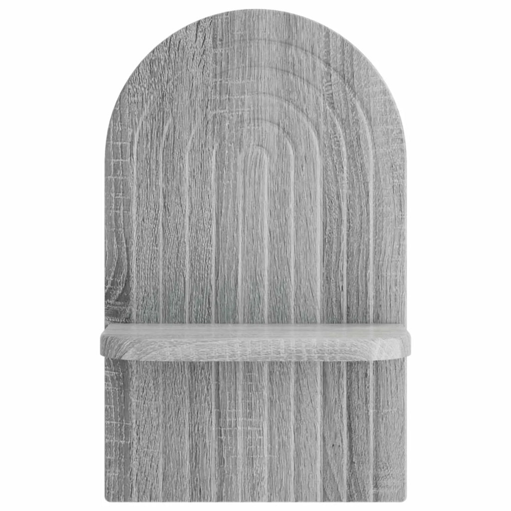 Scaffale da parete 2 pz Sonoma grigio 23 x 13,5 x 37,5 cm 8014929