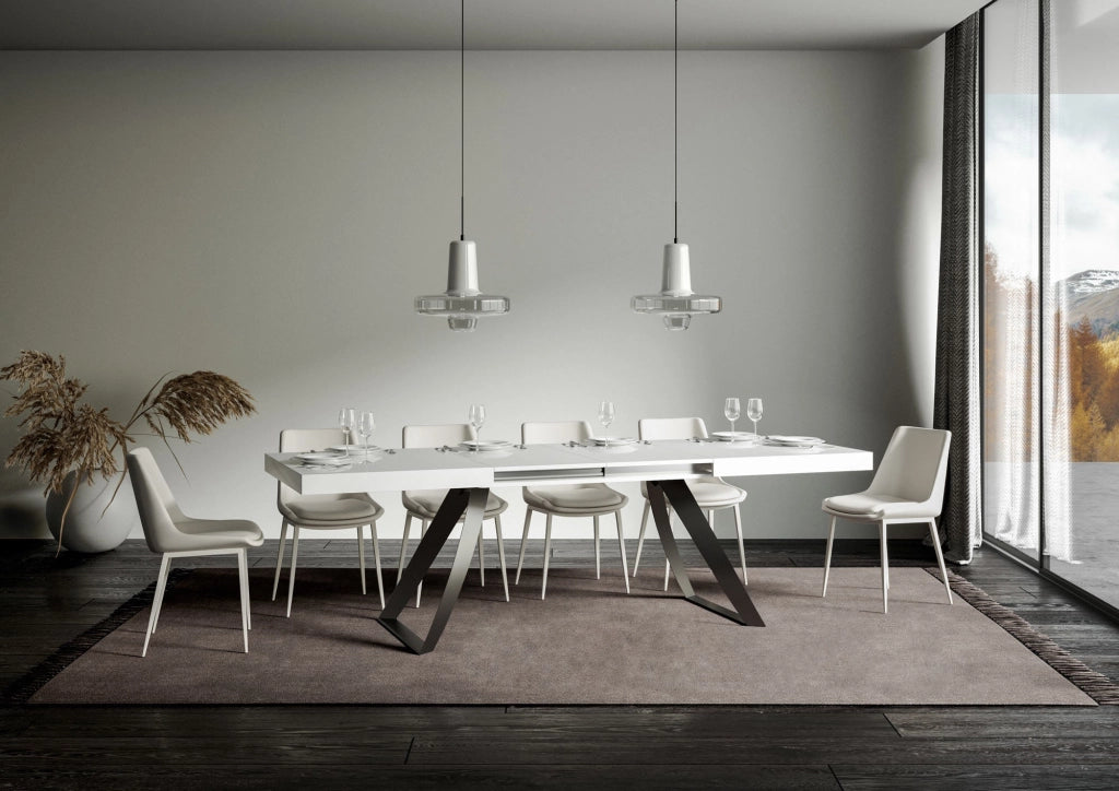 Tavolo Allungabile 160-264x90x77 cm Proxy Bianco Frassino
