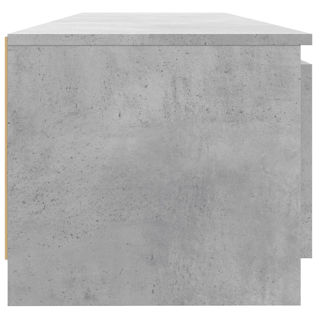 Mobile TV multimediale scaffale TV credenza mobile TV sala da pranzo soggiorno camera da letto con luci LED 140 x 40 x 35,5 cm grigio 02_0026534
