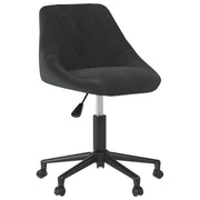 Sedia Girevole da Ufficio | Sedia da Gaming Nera in Velluto