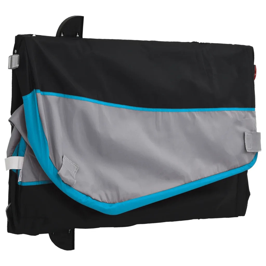 Rimorchio da Bici Nero e Blu 45 kg in Ferro CFW4151555