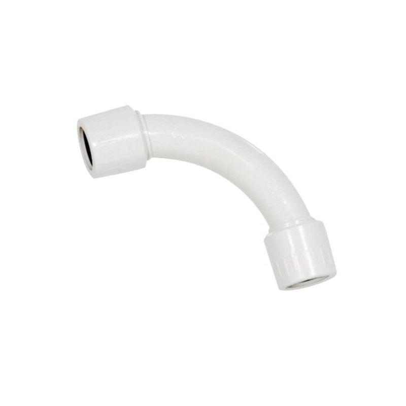 Raccordo Tubo Rigido Diametro 32mm IP65 Curva Semplice 90° Tubo a Tubo FAEG FG16132
