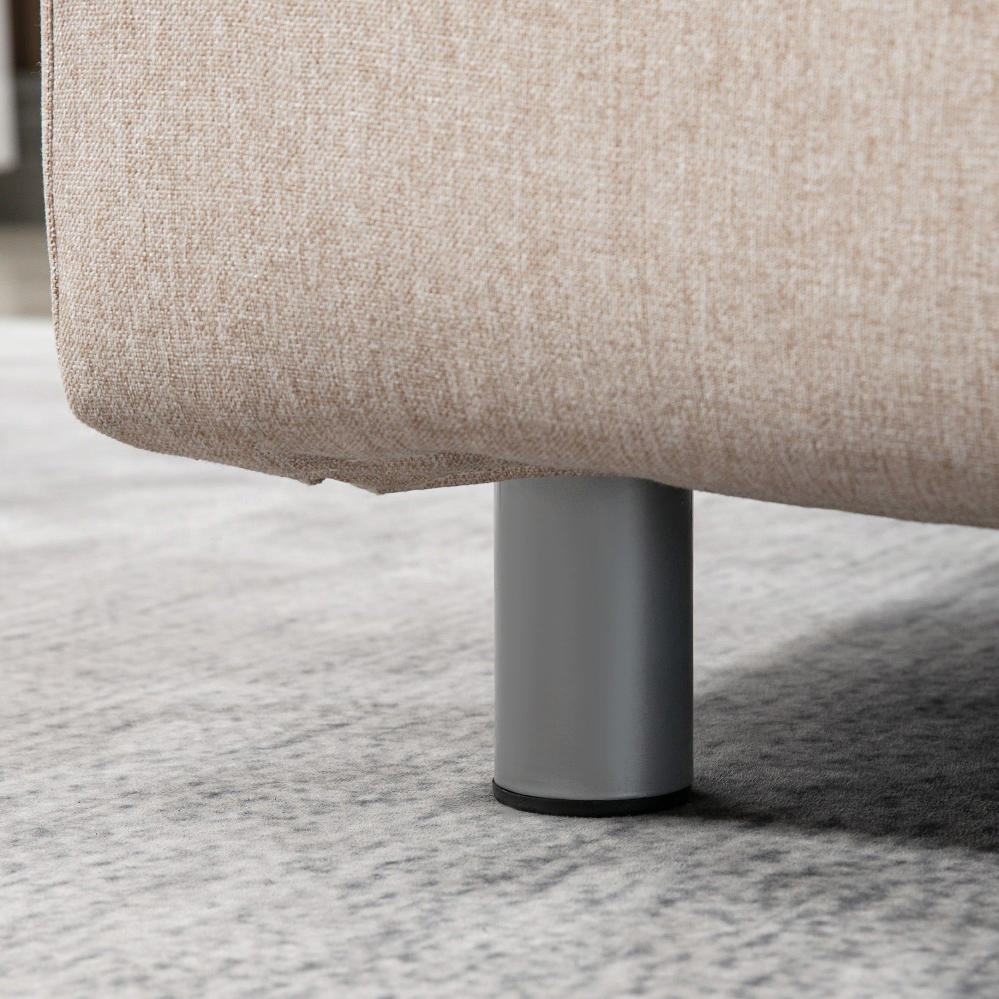 Easycomfort Divano Letto 2 Posti 3 in 1 Convertibile in Poltrona Reclinabile e 4 Cuscini, 102x82x81 cm, Beige