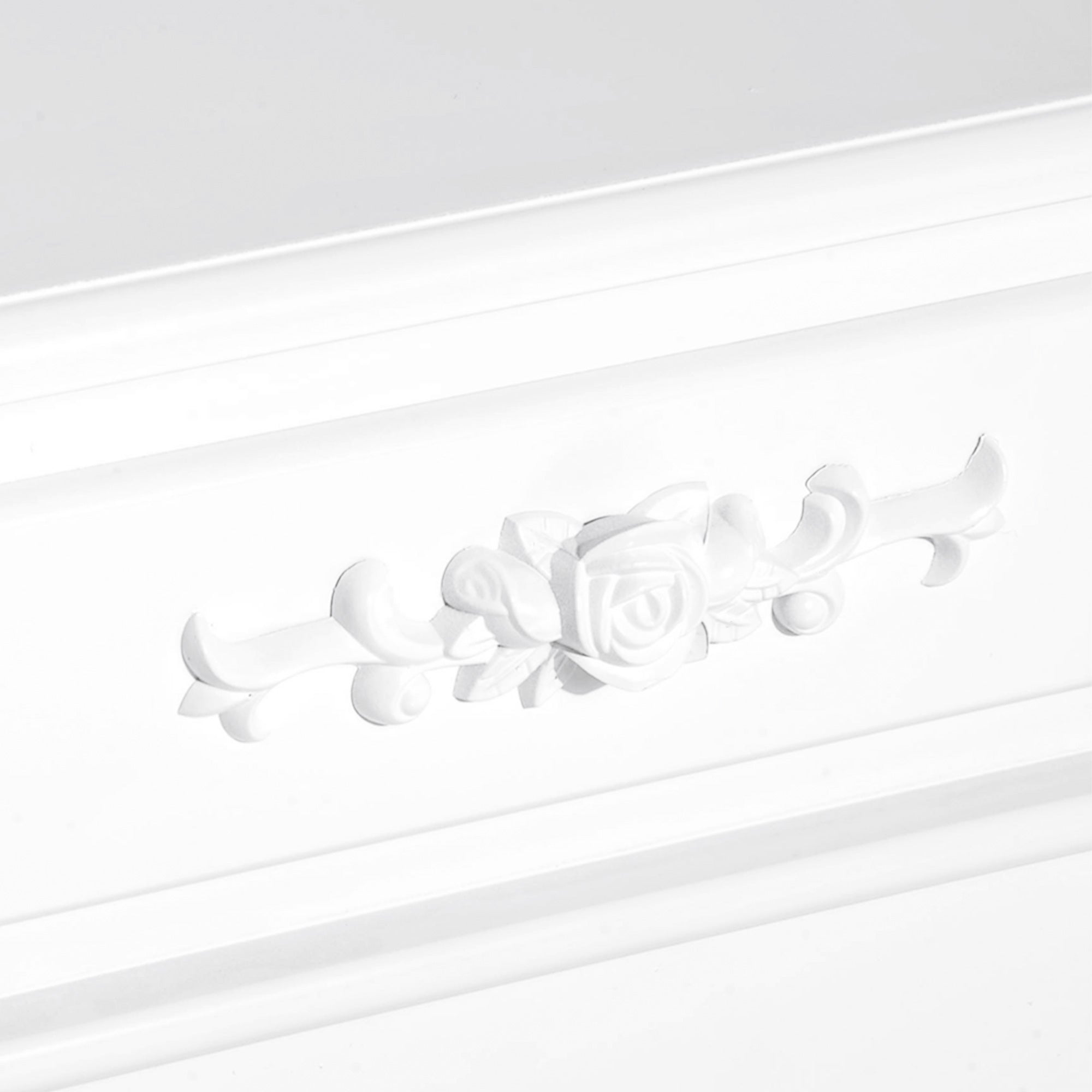 Easycomfort Comodino Moderno con Cassetto Mobiletto Multiuso in Legno Bianco, 40 x 35 x 60cm