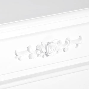 Easycomfort Comodino Moderno con Cassetto Mobiletto Multiuso in Legno Bianco, 40 x 35 x 60cm