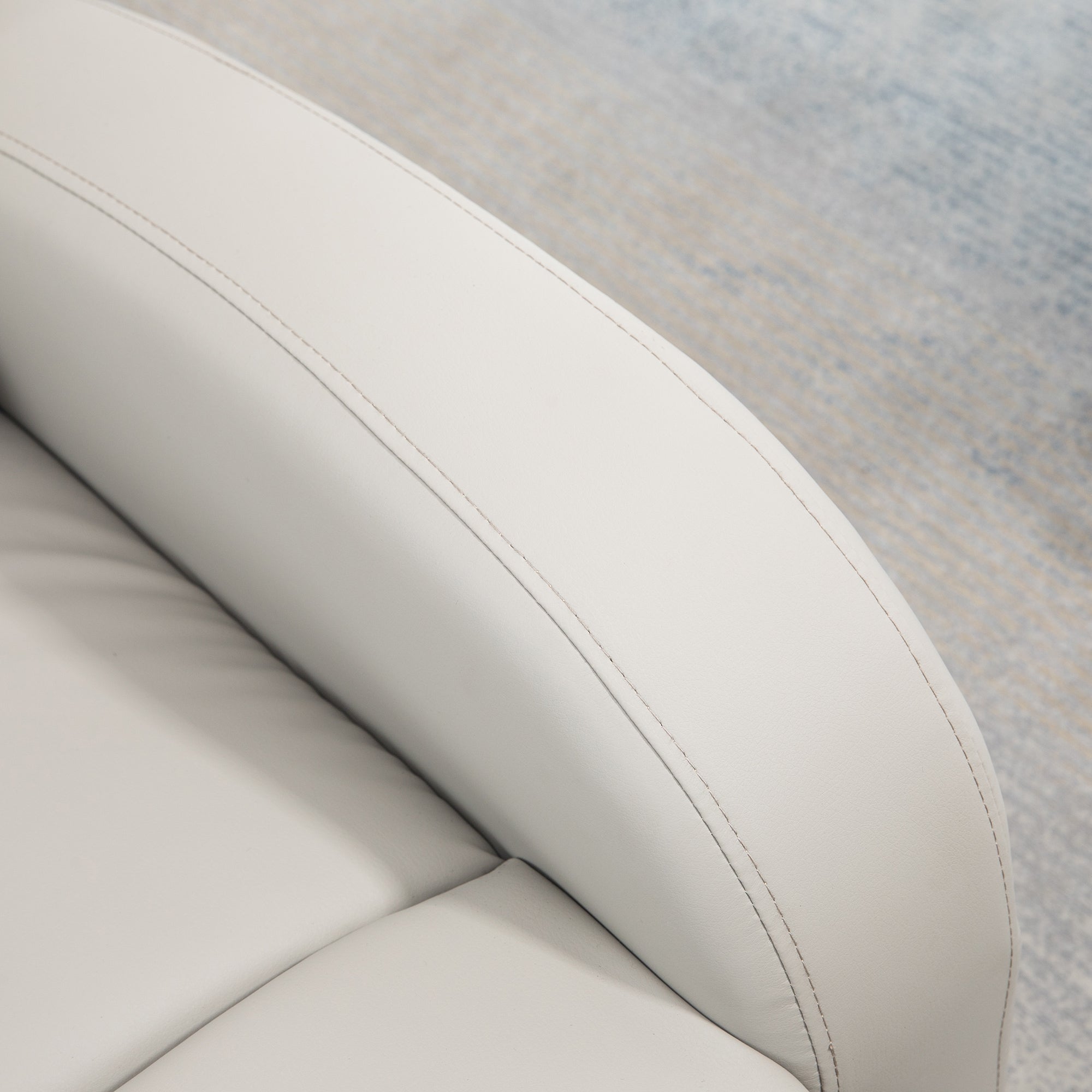 EASYCOMFORT  Poltrona Relax Reclinabile con Seduta Imbottita e Poggiapiedi per Casa e Ufficio, 80x91x102 cm, Grigio