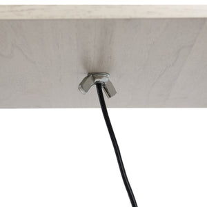 Easycomfort Lampada da Terra con 3 Mensole Integrate, Attacco E27 Potenza 40W, Arredamento Moderno in MDF, 26x26x160cm, Rovere