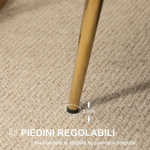 Easycomfort Divano Vintage 2 Posti Industrial Chic, Divanetto Francese per Ingrasso in Velluto, 130x77x77cm