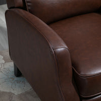 Easycomfort Poltrona Relax Reclinabile 90° e 150° Manuale per TV, Soggiorno, Camera, Design Moderno in Pelle 73x86x104cm